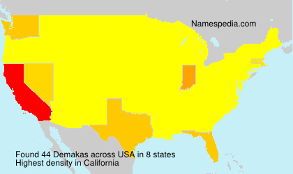 Surname Demakas in USA Surname Demakas in USA