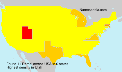 Surname Demal in USA Surname Demal in USA