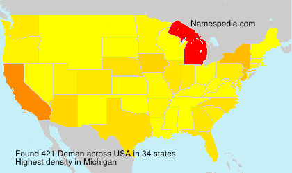 Surname Deman in USA Surname Deman in USA