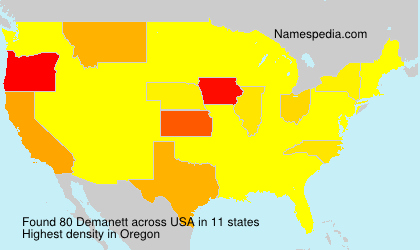 Surname Demanett in USA Surname Demanett in USA