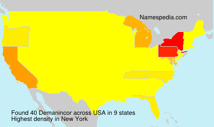 Surname Demanincor in USA Surname Demanincor in USA