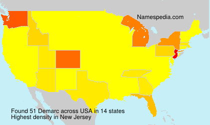 Surname Demarc in USA Surname Demarc in USA
