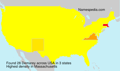 Surname Demarey in USA Surname Demarey in USA