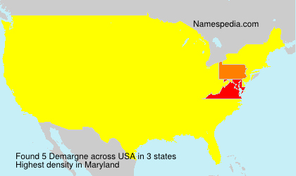 Surname Demargne in USA Surname Demargne in USA