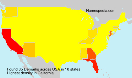 Surname Demarks in USA Surname Demarks in USA
