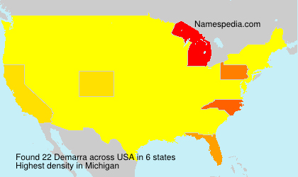 Surname Demarra in USA Surname Demarra in USA