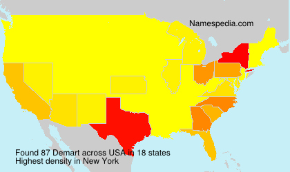 Surname Demart in USA