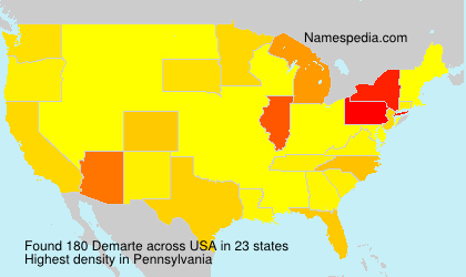 Surname Demarte in USA Surname Demarte in USA