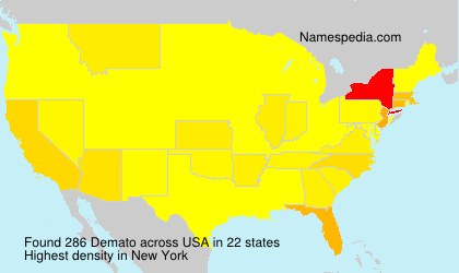 Surname Demato in USA Surname Demato in USA