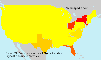 Surname Demchock in USA Surname Demchock in USA