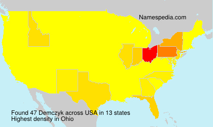 Surname Demczyk in USA Surname Demczyk in USA