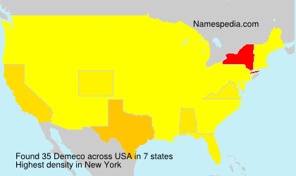 Surname Demeco in USA Surname Demeco in USA