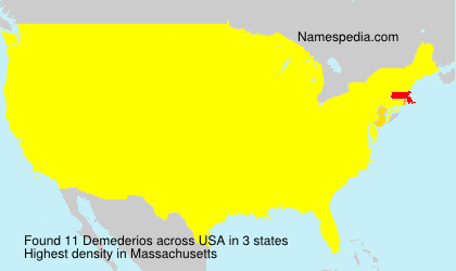 Surname Demederios in USA