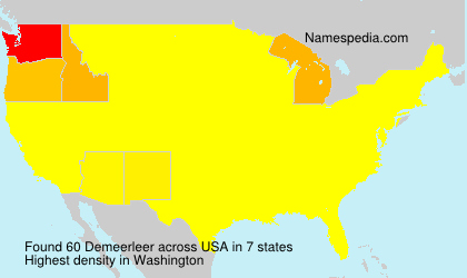Surname Demeerleer in USA Surname Demeerleer in USA