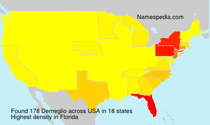 Surname Demeglio in USA Surname Demeglio in USA