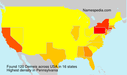 Surname Demeis in USA Surname Demeis in USA