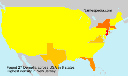 Surname Demelia in USA Surname Demelia in USA
