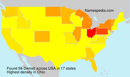 Surname Demell in USA Surname Demell in USA