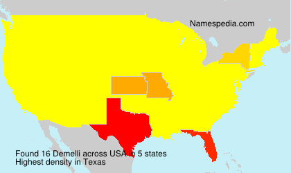 Surname Demelli in USA Surname Demelli in USA