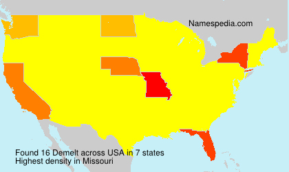 Surname Demelt in USA Surname Demelt in USA