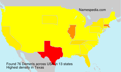 Surname Demeris in USA Surname Demeris in USA