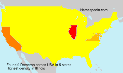 Surname Demeron in USA Surname Demeron in USA