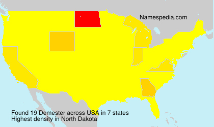 Surname Demester in USA Surname Demester in USA