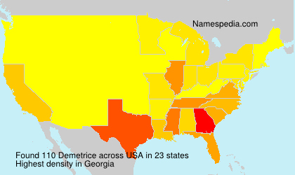 Surname Demetrice in USA Surname Demetrice in USA