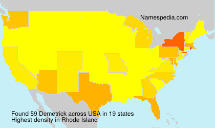 Surname Demetrick in USA Surname Demetrick in USA