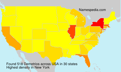 Surname Demetrios in USA Surname Demetrios in USA