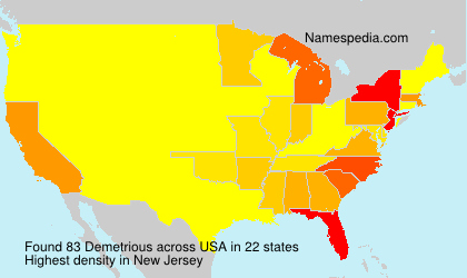 Surname Demetrious in USA Surname Demetrious in USA