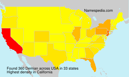Surname Demian in USA Surname Demian in USA