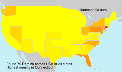 Surname Demico in USA Surname Demico in USA