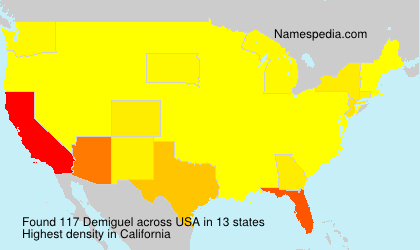 Surname Demiguel in USA Surname Demiguel in USA