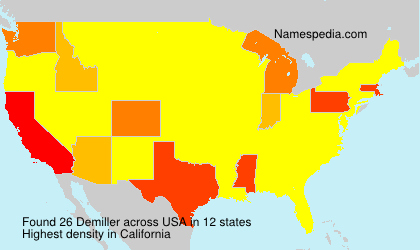Surname Demiller in USA Surname Demiller in USA