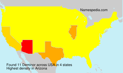 Surname Deminor in USA Surname Deminor in USA