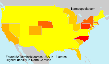 Surname Deminski in USA Surname Deminski in USA