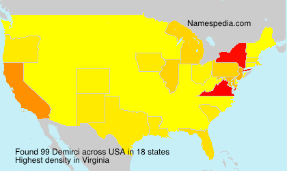 Surname Demirci in USA Surname Demirci in USA