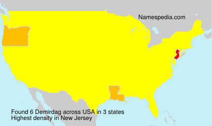 Surname Demirdag in USA Surname Demirdag in USA