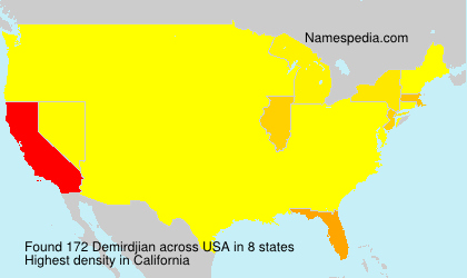Surname Demirdjian in USA Surname Demirdjian in USA