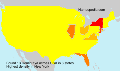 Surname Demirkaya in USA Surname Demirkaya in USA