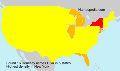 Surname Demisay in USA Surname Demisay in USA