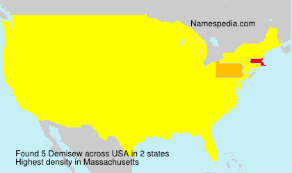 Surname Demisew in USA Surname Demisew in USA