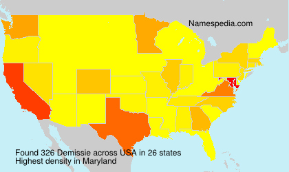 Surname Demissie in USA Surname Demissie in USA