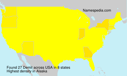 Surname Demit in USA Surname Demit in USA