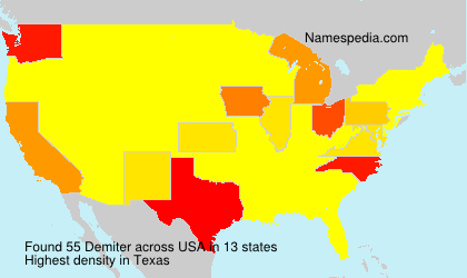 Surname Demiter in USA Surname Demiter in USA