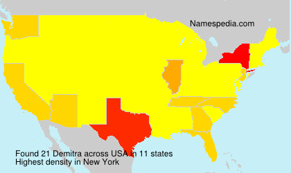 Surname Demitra in USA Surname Demitra in USA