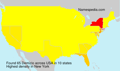 Surname Demizio in USA Surname Demizio in USA