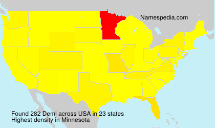 Surname Deml in USA Surname Deml in USA