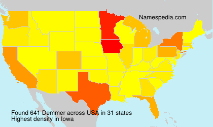 Surname Demmer in USA Surname Demmer in USA